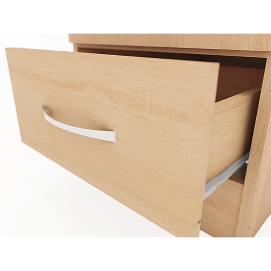 Mack Wooden Wardrobe With 1 Door 1 Drawer In Sonoma Oak