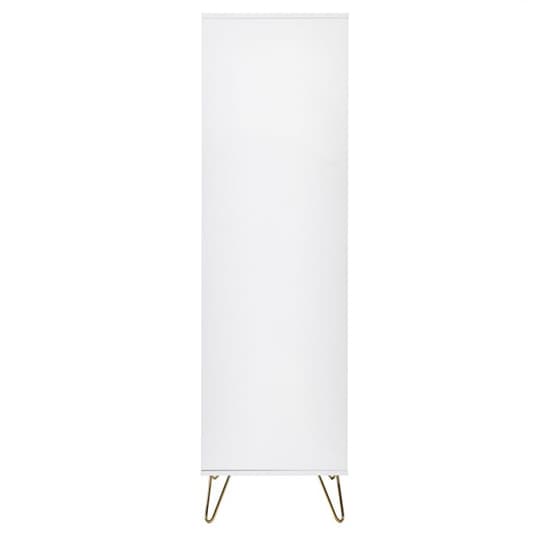 Marius Wooden Wardrobe With 2 Doors 1 Drawer In Matt White