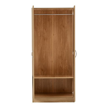 Mazi Wooden Wardrobe With 2 Doors In Oak Effect