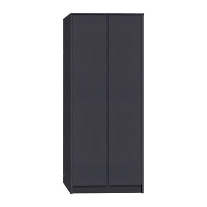 Mcgowan Wooden Wardrobe With 2 Doors In Grey