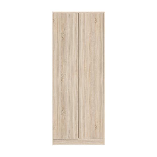 Mcgowan Wooden Wardrobe With 2 Doors In Sonoma Oak Effect