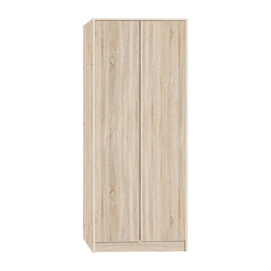 Mcgowan Wooden Wardrobe With 2 Doors In Sonoma Oak Effect