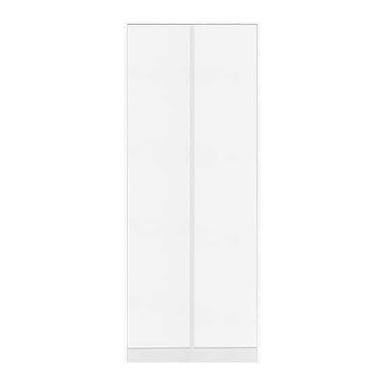 Mcgowan Wooden Wardrobe With 2 Doors In White