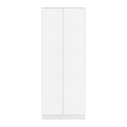Mcgowan Wooden Wardrobe With 2 Doors In White