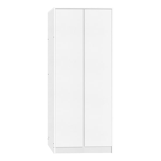 Mcgowan Wooden Wardrobe With 2 Doors In White