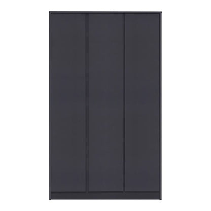 Mcgowan Wooden Wardrobe With 3 Doors In Grey