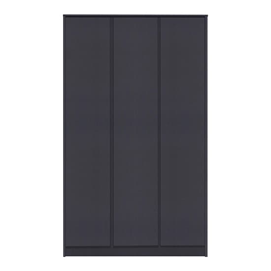Mcgowan Wooden Wardrobe With 3 Doors In Grey