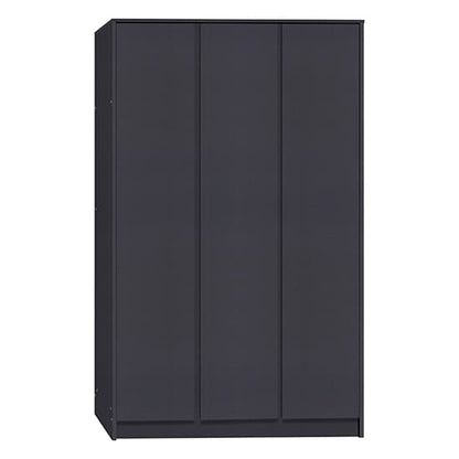 Mcgowan Wooden Wardrobe With 3 Doors In Grey