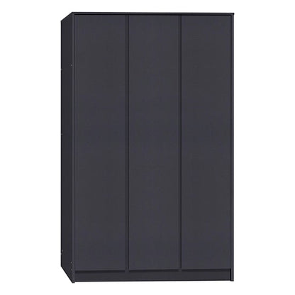 Mcgowan Wooden Wardrobe With 3 Doors In Grey