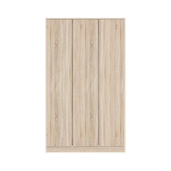 Mcgowan Wooden Wardrobe With 3 Doors In Sonoma Oak Effect