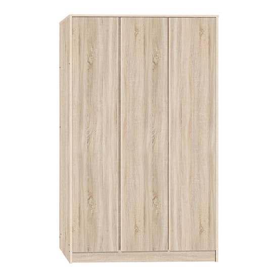 Mcgowan Wooden Wardrobe With 3 Doors In Sonoma Oak Effect