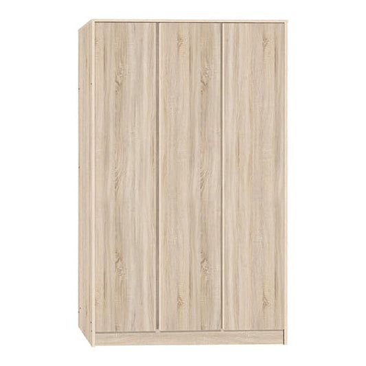 Mcgowan Wooden Wardrobe With 3 Doors In Sonoma Oak Effect