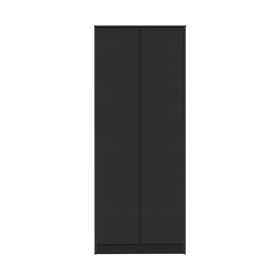 Mcgowan Wooden Wardrobe With 2 Doors In Black