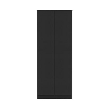 Mcgowan Wooden Wardrobe With 2 Doors In Black