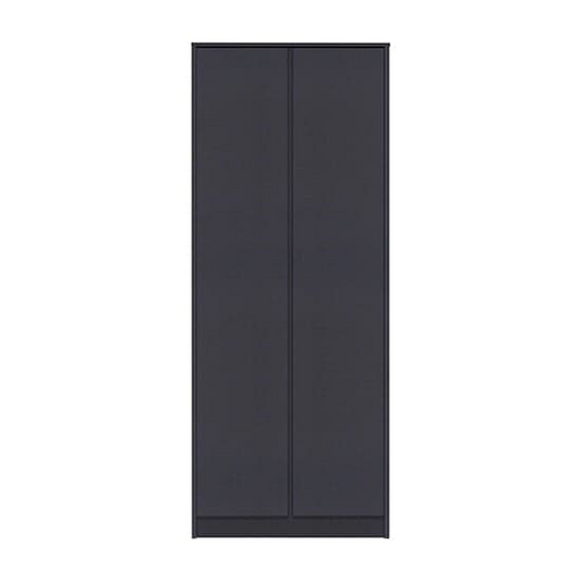 Mcgowan Wooden Wardrobe With 2 Doors In Grey