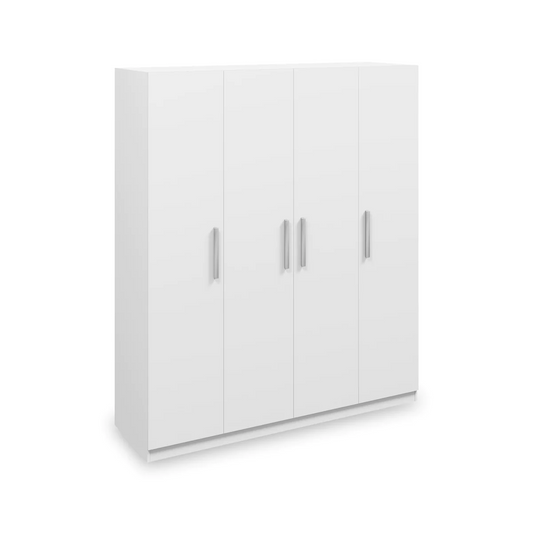 Meribel White 4 Door Wardrobe