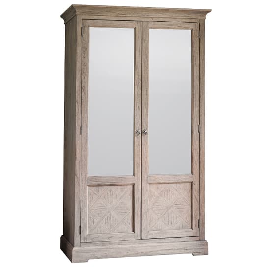 Mestiza Wooden Wardrobe With 2 Doors In Natural
