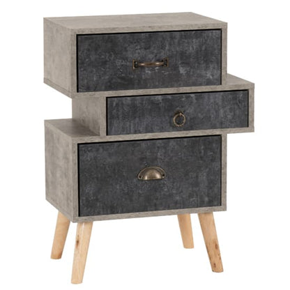 Noein Bedroom Set With 2 Doors Wardrobe In Concrete Effect