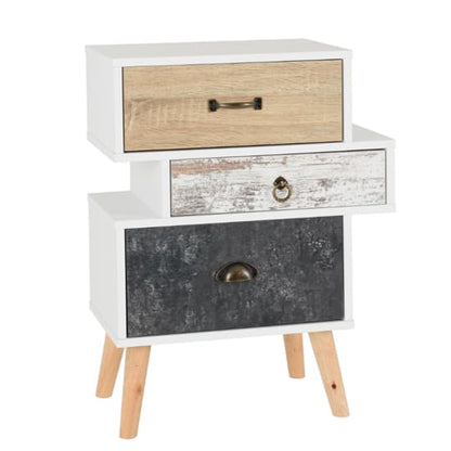 Noein Bedroom Set With 2 Doors Wardrobe In Distressed Effect