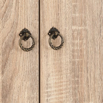 Noein Wooden Wardrobe With 4 Doors 4 Drawers In White