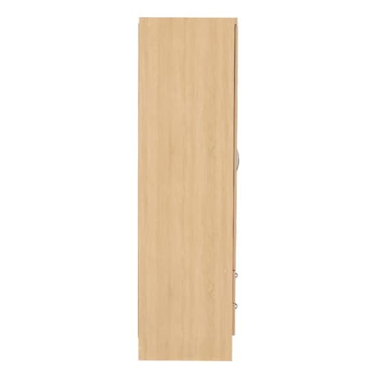 Noir Wooden 6 Doors 2 Drawers Wardrobe In Sonoma Oak