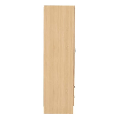 Noir Wooden 6 Doors 2 Drawers Wardrobe In Sonoma Oak