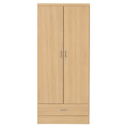Noir Wardrobe In Sonoma Oak With 2 Doors 1 Drawer