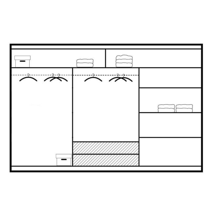 Rotherham Warm Wood Effect Sliding 3 Door Mirror Wardrobe - White