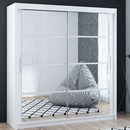 Dexter Sliding 2 Door 160cm Wardrobe - White