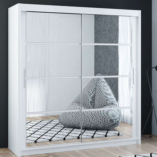Dexter Sliding 2 Door 160cm Wardrobe - White