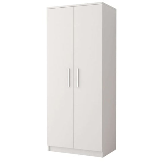 Oxnard Wooden Wardrobe With 2 Doors In Matt White