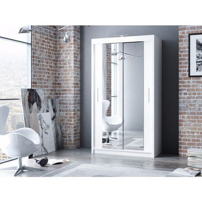 Avant Sliding 2 Door Wardrobe - 120cm and Other Sizes - White