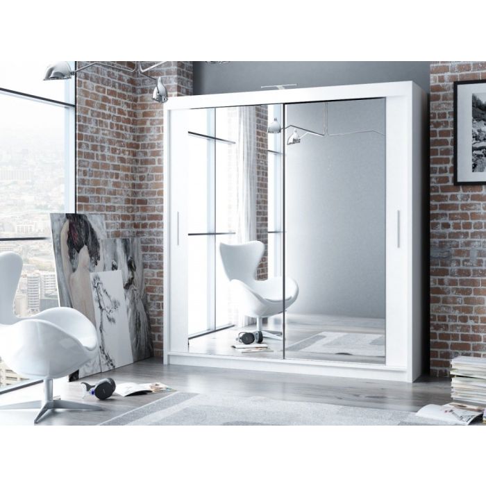 Avant Sliding 2 Door Wardrobe - 150cm and Other Sizes - White