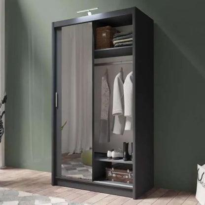 Avant Sliding 2 Door Wardrobe - 120cm and Other Sizes - Grey