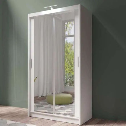 Avant Sliding 2 Door Wardrobe - 120cm and Other Sizes - White