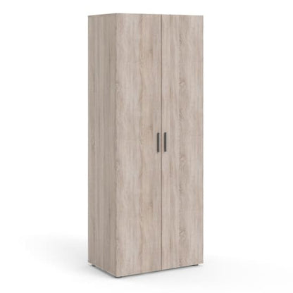 Perkin Wooden Wardrobe With 2 Doors In Truffle Oak