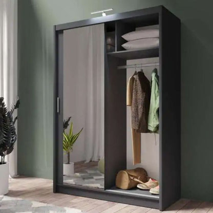 Avant 2 Door Sliding Wardrobe - 150cm and Other Sizes - Grey