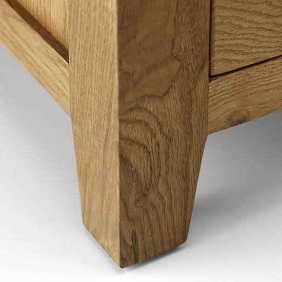 Mabli Two Doors Wooden Wardrobe In Waxed Oak Finish