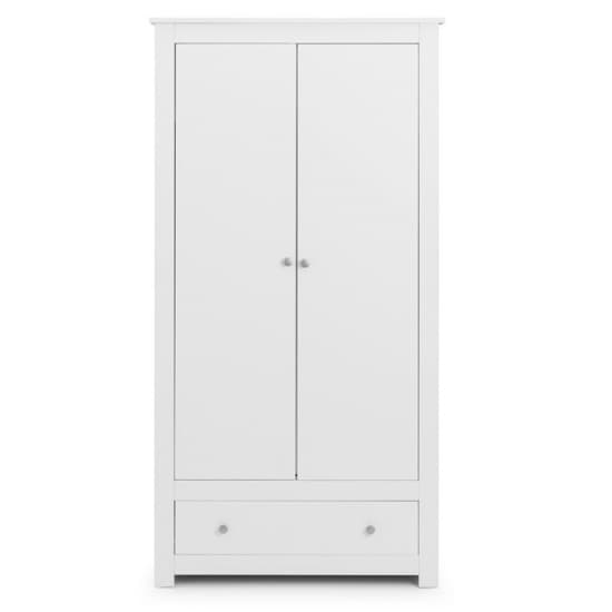 Raddix Wardrobe In Surf White With 2 Doors And 1 Drawer