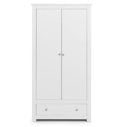 Raddix Wardrobe In Surf White With 2 Doors And 1 Drawer