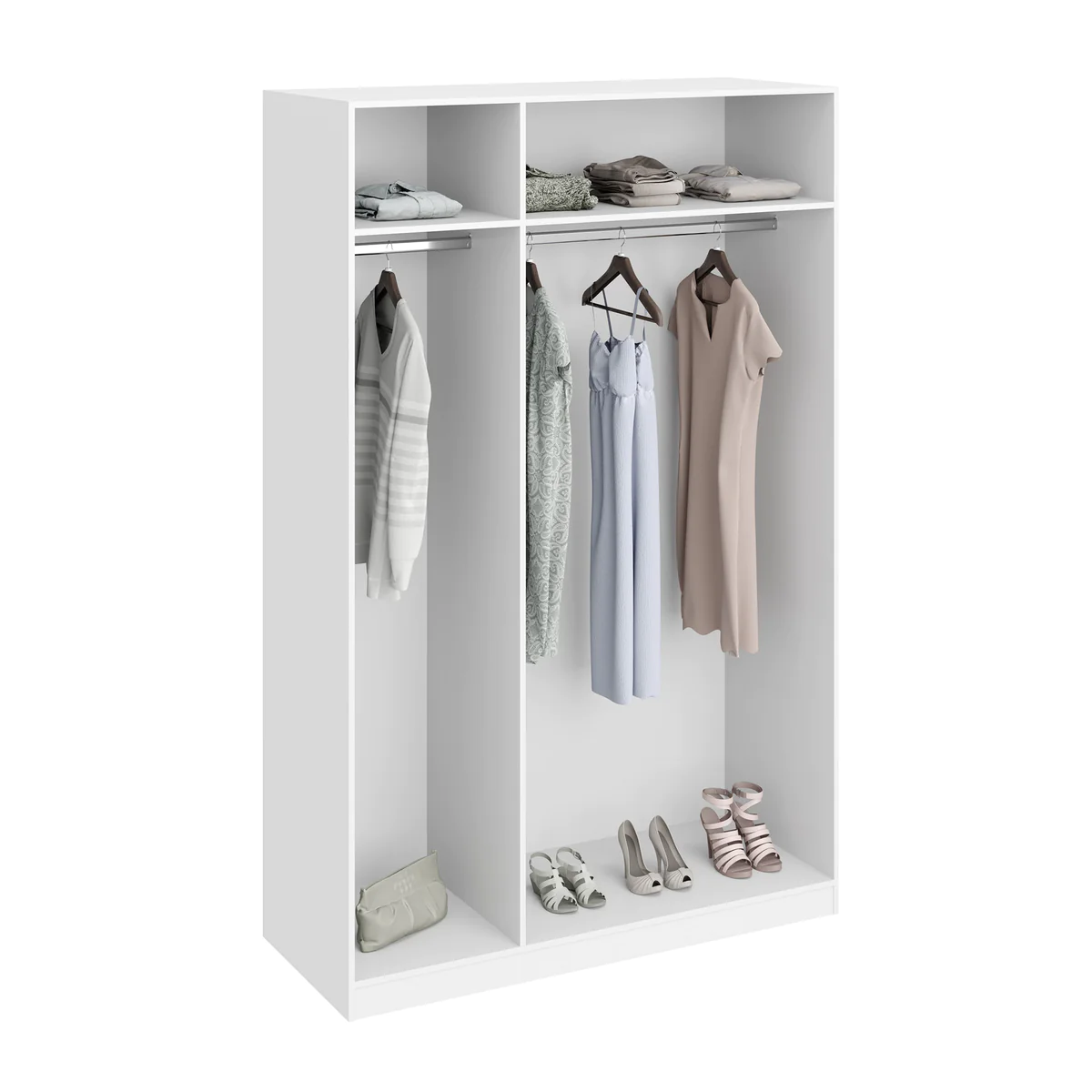 Bithlo White 3 Door Wardrobe