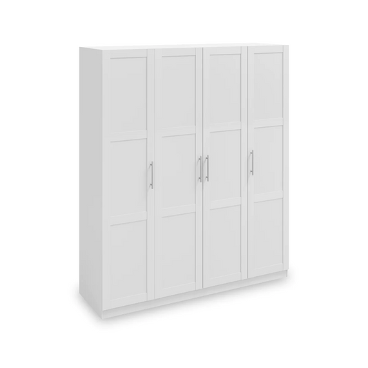 Bithlo White 4 Door Wardrobe