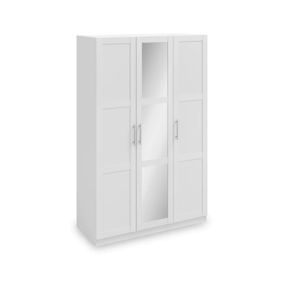 Bithlo White 3 Door Mirrored Wardrobe