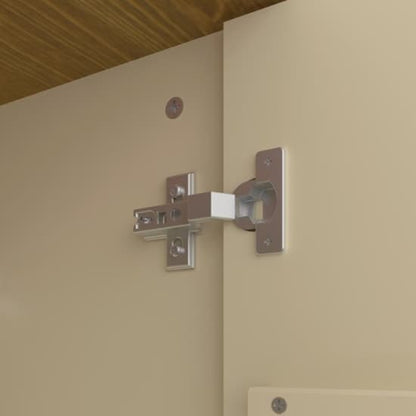 Richland Tall Wooden Wardrobe With 2 Doors In Cream And Pine