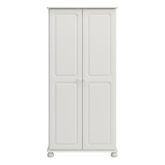 Richland Wooden Wardrobe With 2 Doors In Off White