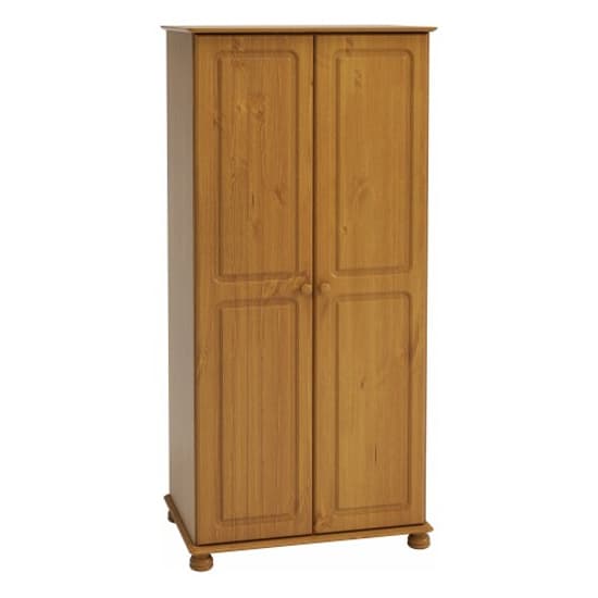 Richland Wooden Wardrobe With 2 Doors In Pine
