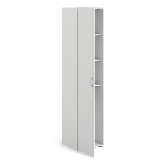 Scalia Wooden Wardrobe With 1 Door In White