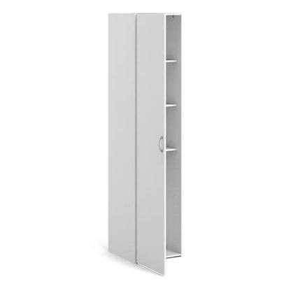 Scalia Wooden Wardrobe With 1 Door In White