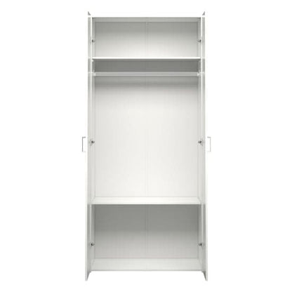 Scalia Wooden Wardrobe In White With 2 Doors