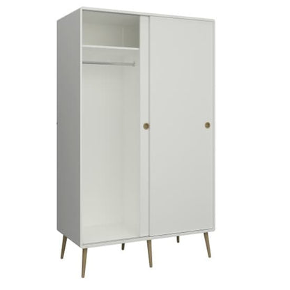 Strafford Wooden Sliding Wardrobe With 2 Doors In Off White